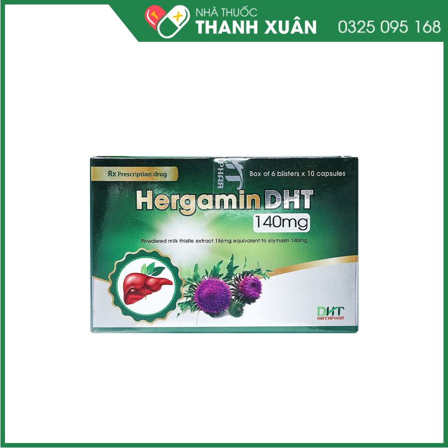 Hergamin DHT 140mg giúp hỗ trợ bảo vệ và tăng cường chức năng gan